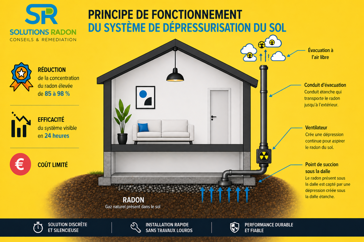 Principe du fonctionnement du Systeme de d&eacute;pressurisation du sol